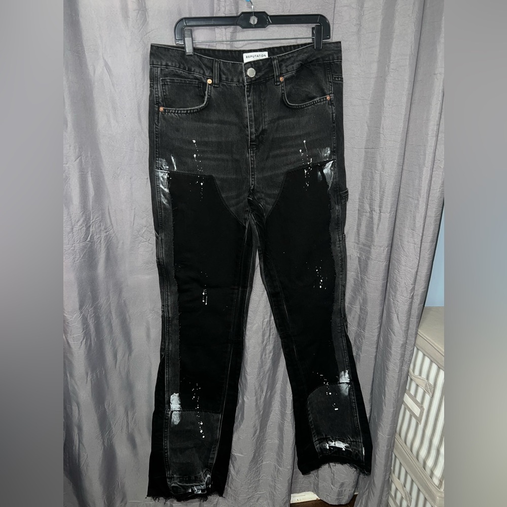 Reputation Studios flare denim jeans